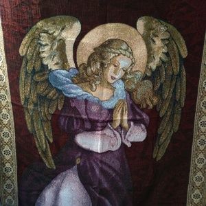 Angel tapestry throw blanket